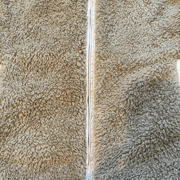 Patagonia Los Gatos Fuzzy Vest El Cap Khaki Sherpa Furry, Sz Lg - Picture 9 of 16
